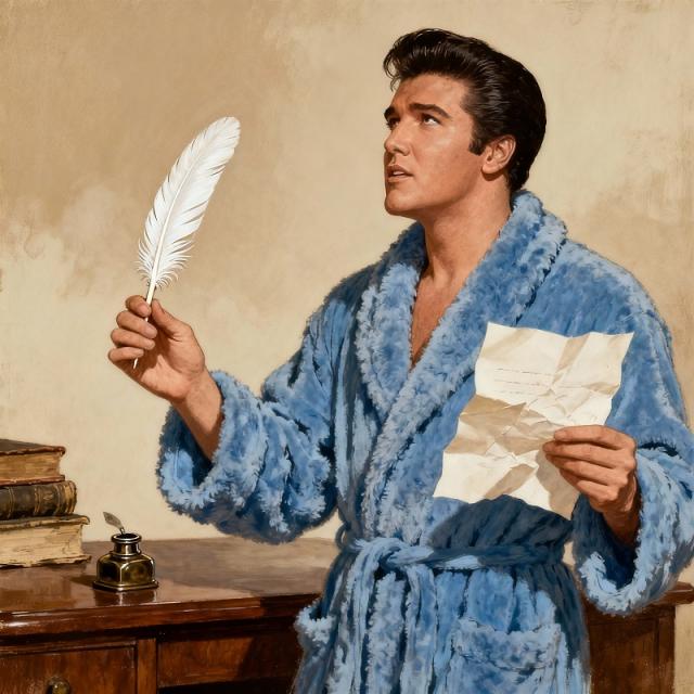 Элвис Пресли пишет легкомысленные стихи